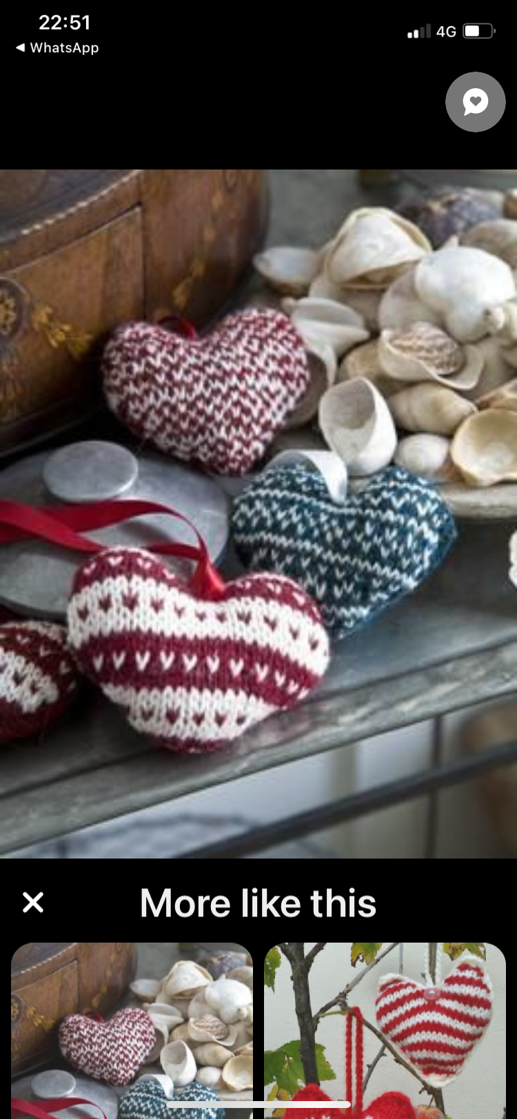 Learn to Knit a Fairisle Christmas Heart (1st November, 10am -12.30pm) of