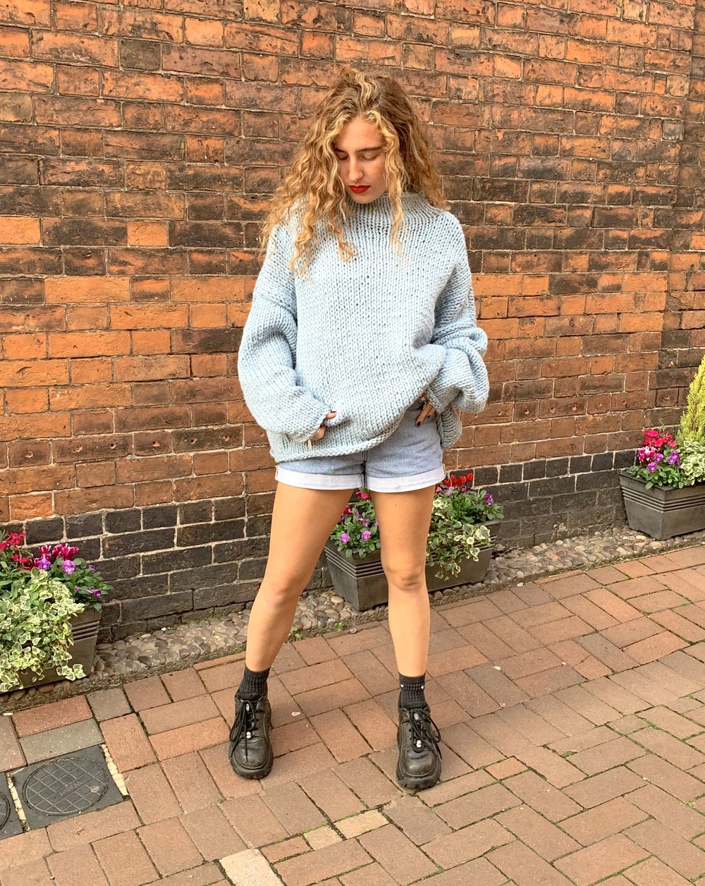 Oversized funnel neck on sale jumper