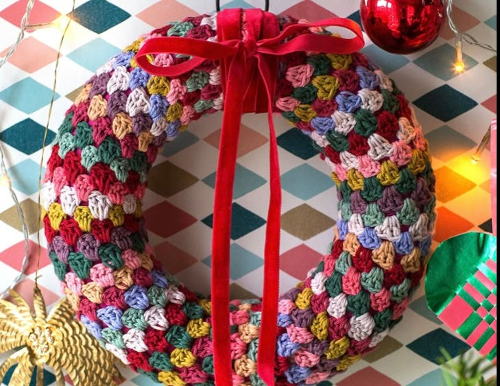 Crochet Christmas Wreath (15th November, 2025, 10am -12.30pm)