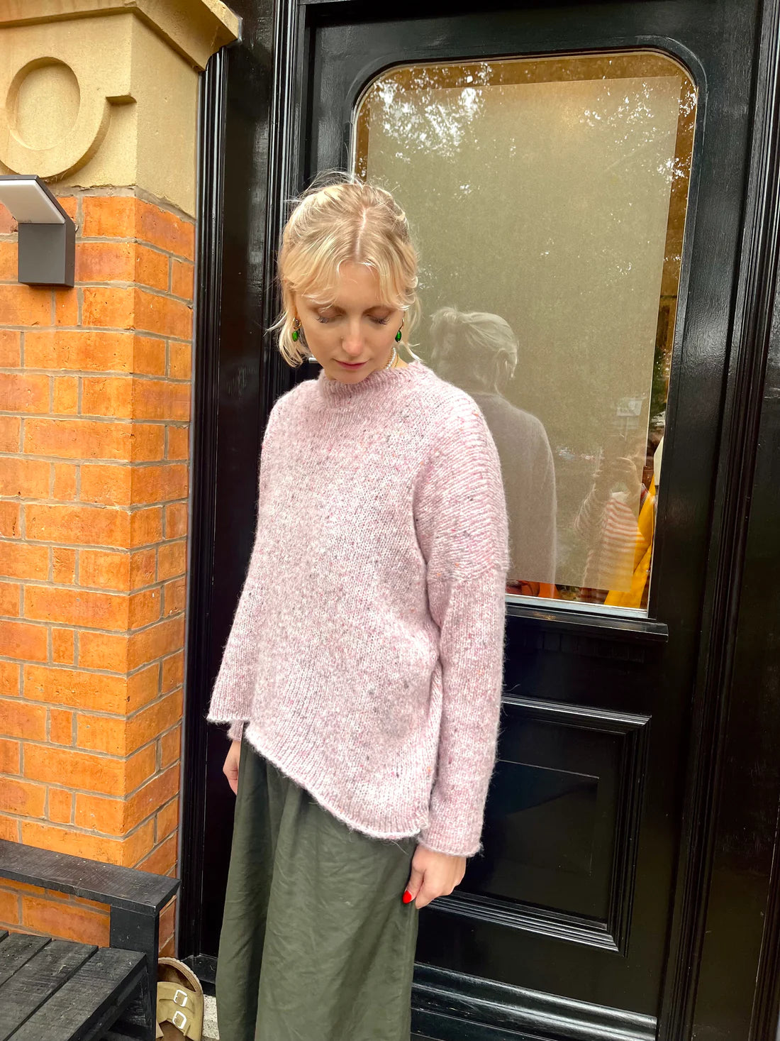 Fine Funnel Neck Sweater Knitting Kit