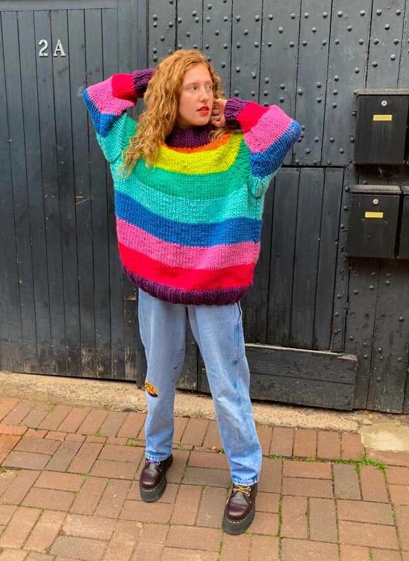 Rainbow jumper primark hotsell