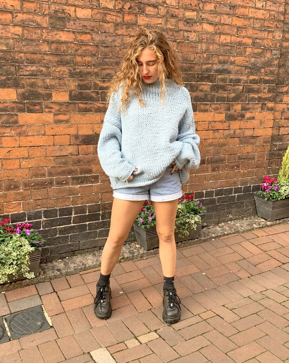 Big Wool Funnel Neck Jumper (download)