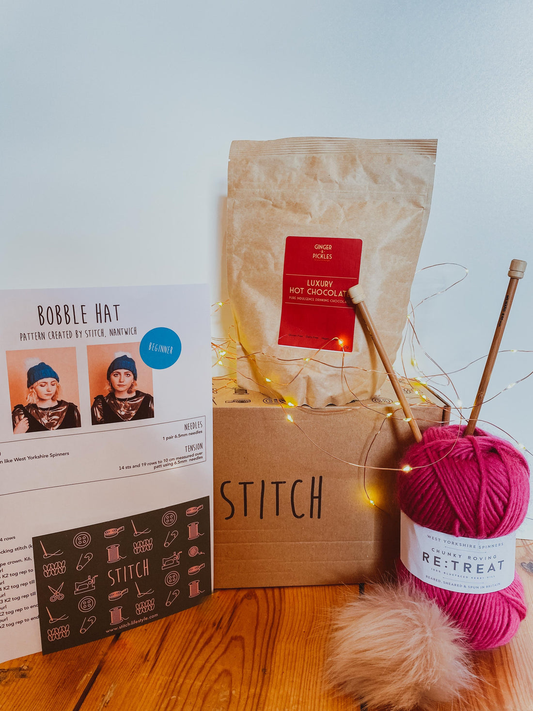 G&P X Stitch - Bobble Hat and Hot Chocolate Box