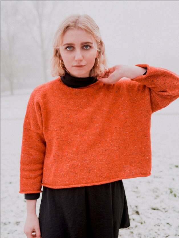 Simple Jumper Knitting Pattern Easy Knit Ladies & Men's Chunky Sweater